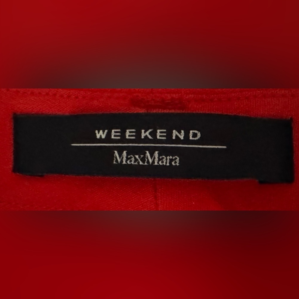 MaxMara Weekend Capri Flare Pants / Red / Size 8